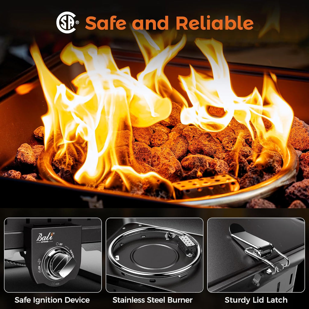 Propane Fire Pit Perfect for Camping Outdoor Fire Pit for Portable Firepits for Outside Outdoor Patio