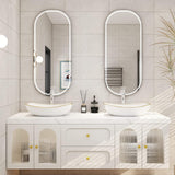 22 X 16 inch LUXURY GOLD rim Oval Vessel, Above Counter Bathroom Sink, Porcelain Ceramic Vessel Vanity Sink