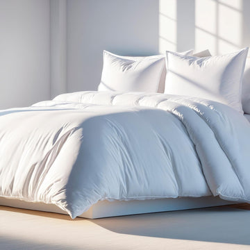 White Queen Duvet Cover Set, Microfiber Duvet Cover with Zipper, Duvet Cover Set of 1 Down Comforter Cover with 2