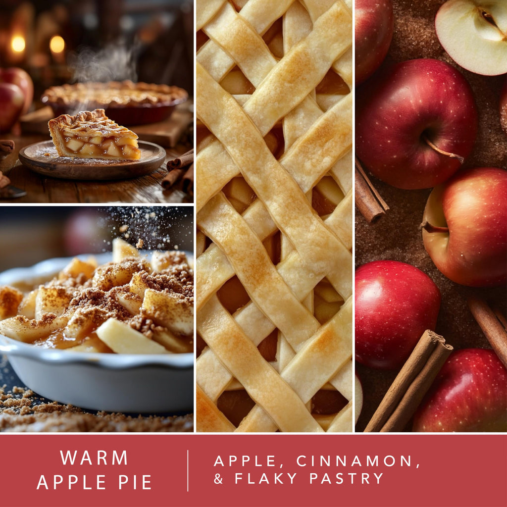 Fall Wax Melts - Harvest Home 4-Pack - Long Lasting Wax Cubes with Strong Scent for Warmers - Includes Warm Apple