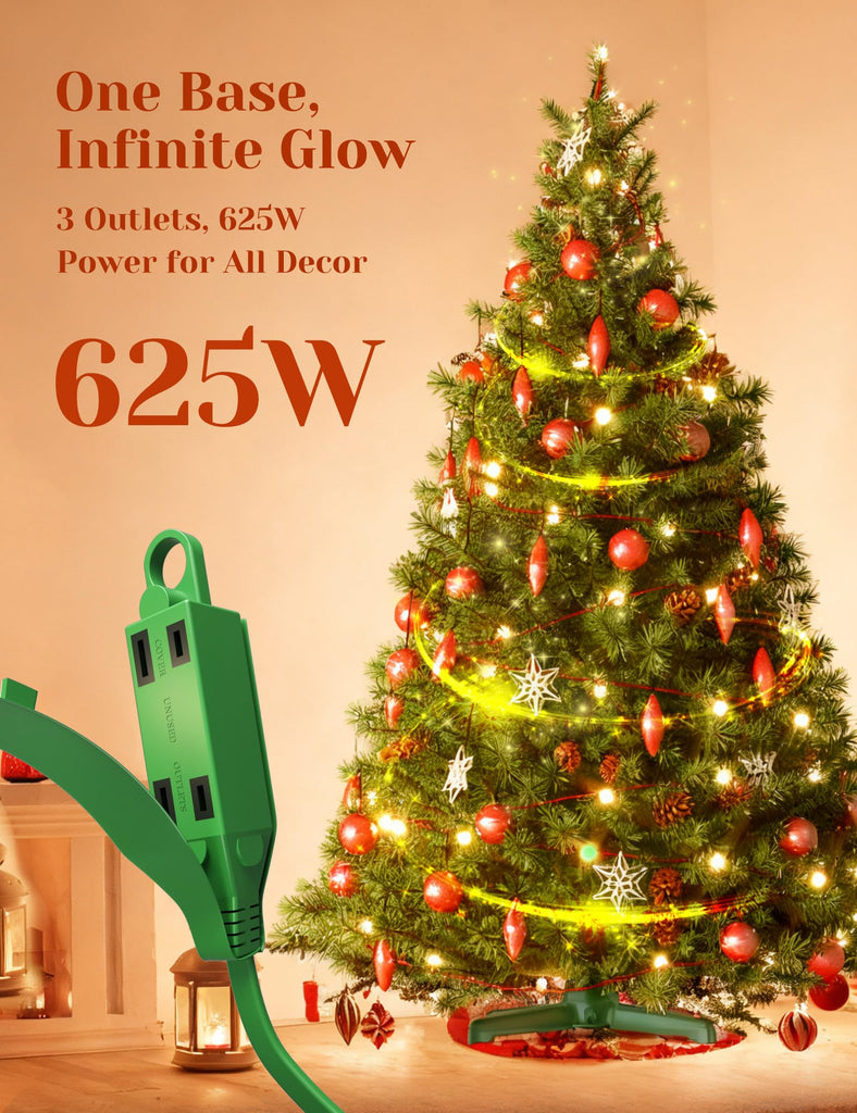 360° Rotating Christmas Tree Stand with Remote & Manual Control, 7.5ft/90lb