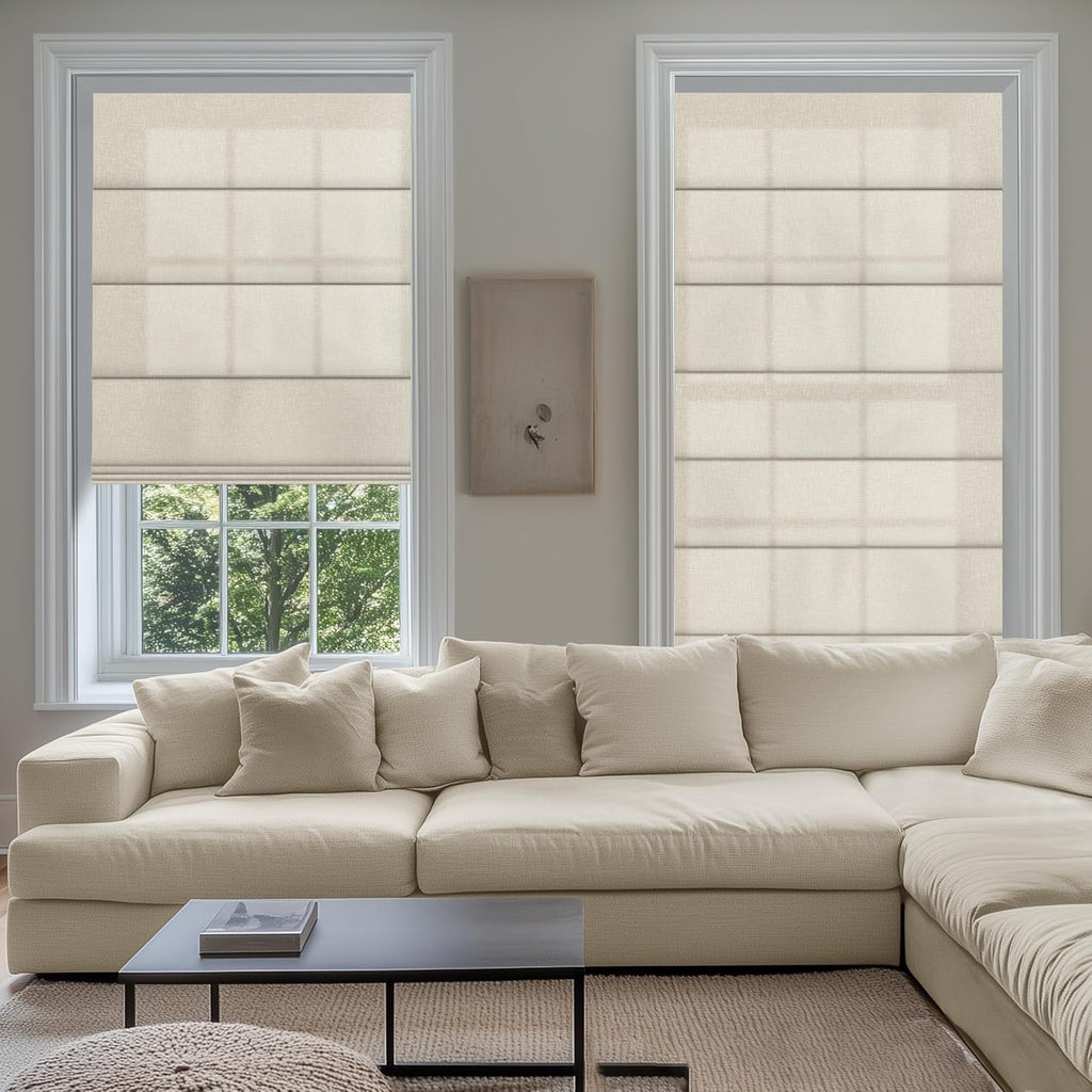 No Drill Roman Shades for Windows No Tools Roman Shades, UV Protection, Privacy, Thermal Insulation Roman Blinds