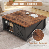 31.5" Lift Top Coffee Table with Storage, Square Coffee Tables