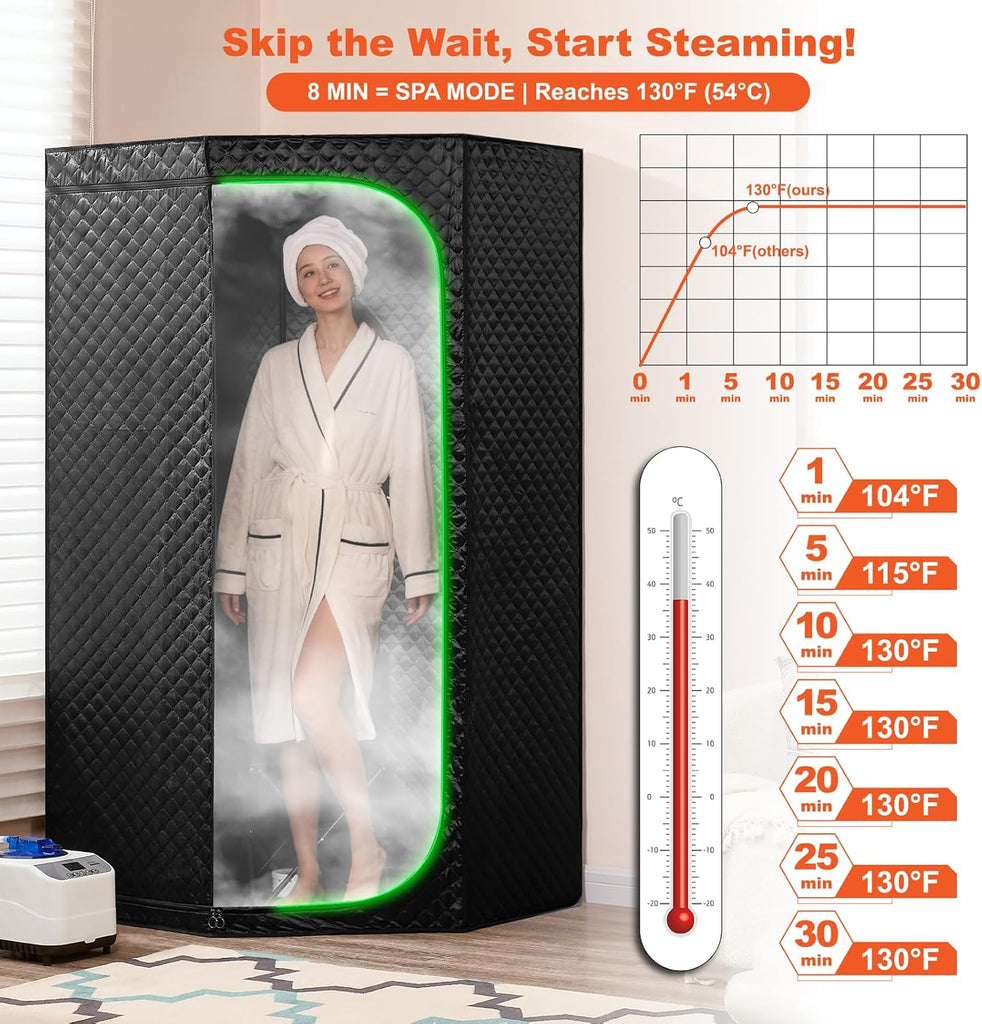 Portable Full-Body Steam Sauna Tent for Home
