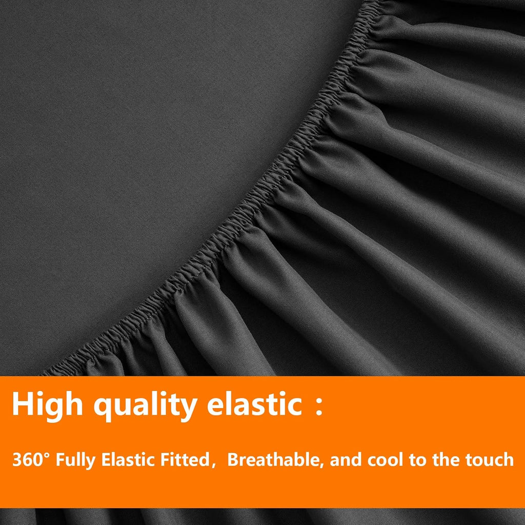 Comforter Set - 7 Pieces, Bed in a Bag Bedding Sets with All Season Soft Quilted Warm Fluffy Reversible