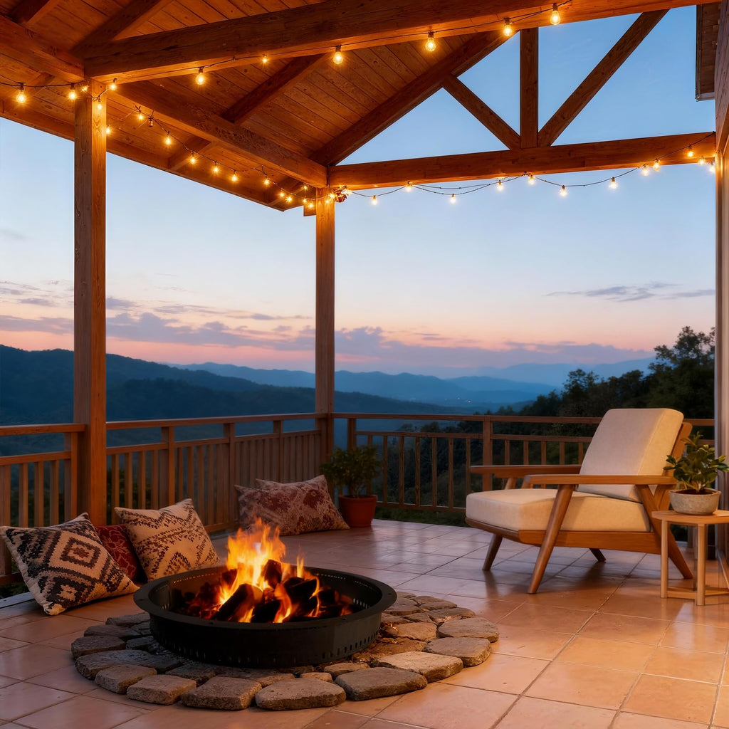 Smokeless Fire Pit Ring Insert, 48 Inch Durable Steel Fire Ring