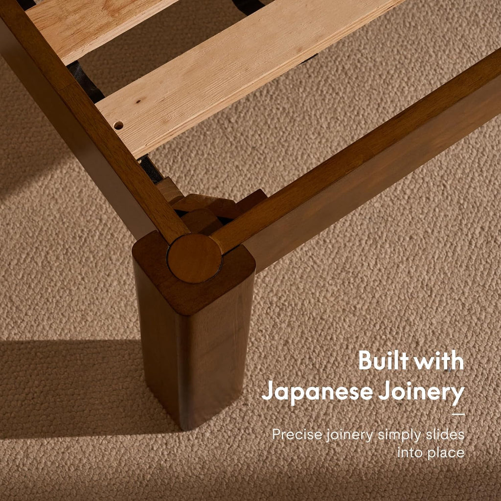 Hako G2 Japanese Joinery Bed Frame Queen, No-Tool Assembly