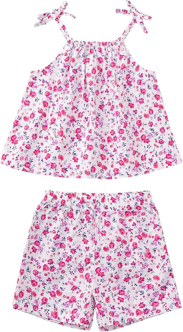 Toddler Baby Girl Clothes Summer Outfits Gift Cami Top Shorts Set