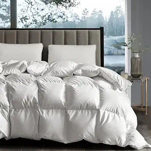 Goose Down Fiber Comforter Queen Extra Warmth Duvet Insert