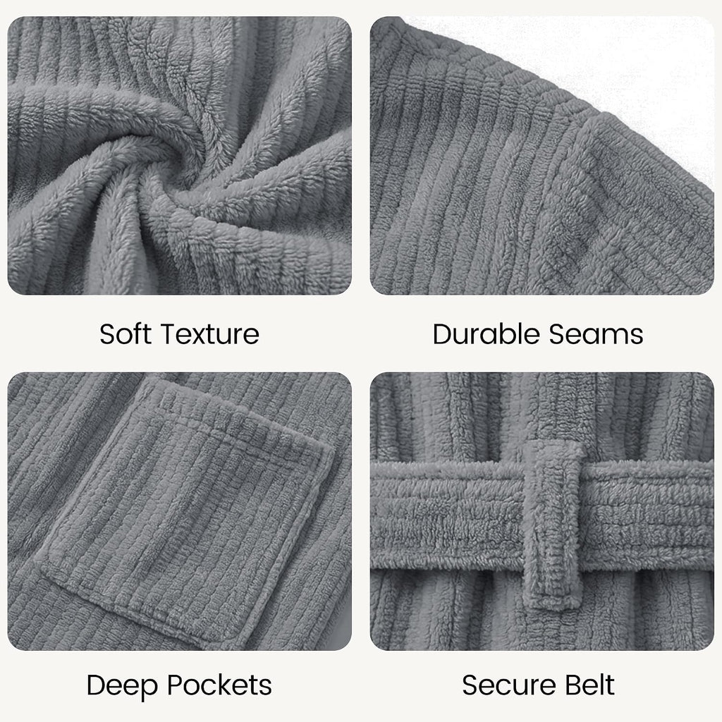 Hooded Bathrobes for Women, Soft Long Towel Robes for Women - Quick Dry yet Warm