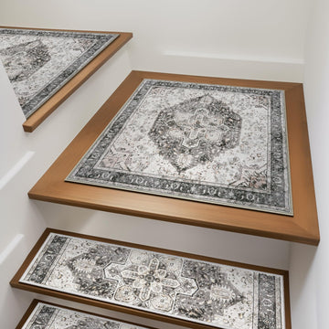 Carpet for Wooden Steps Non-Slip Landing Mat " Gray