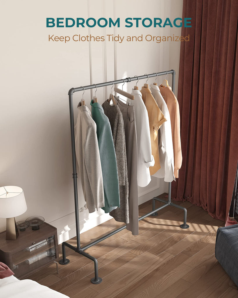Heavy Duty Clothes Rack, Industrial Pipe Clothing Rack Freestanding