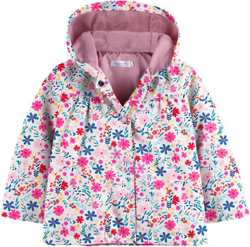 Toddler Girls Waterproof Hooded Coat Jacket Outwear Raincoat