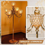 50" Tall Large Elegant Crystal Candelabra/Candlestick Holder Centerpiece for Weddings, Parties & Reception Decoration