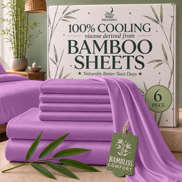 100% Viscose Derived from Bamboo Sheets California King
