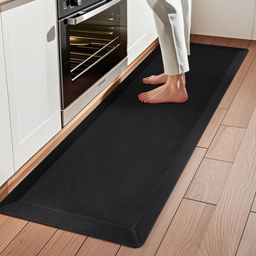 Extra Thick Anti Fatigue Mat Floor, 20x48, Black | 9/10 Inch Thick, Cushioned Standing Desk Mat, Memory Foam