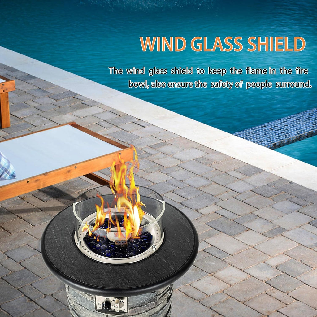 22 Inch Propane Fire Pit - Propane Table