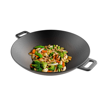 Cast Iron Wok, 14-Inch