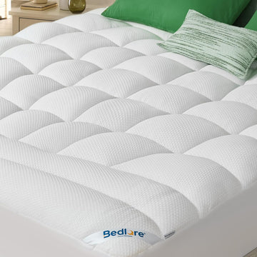 King Mattress Topper, Soft TencelTM Blend Pillow Top Mattress Pad