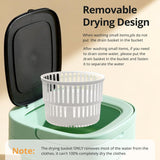 Portable Washing Machine, Mini Washer, 16L Upgraded with Spin Basket, Foldable Design Ideal for Apartment, Home and