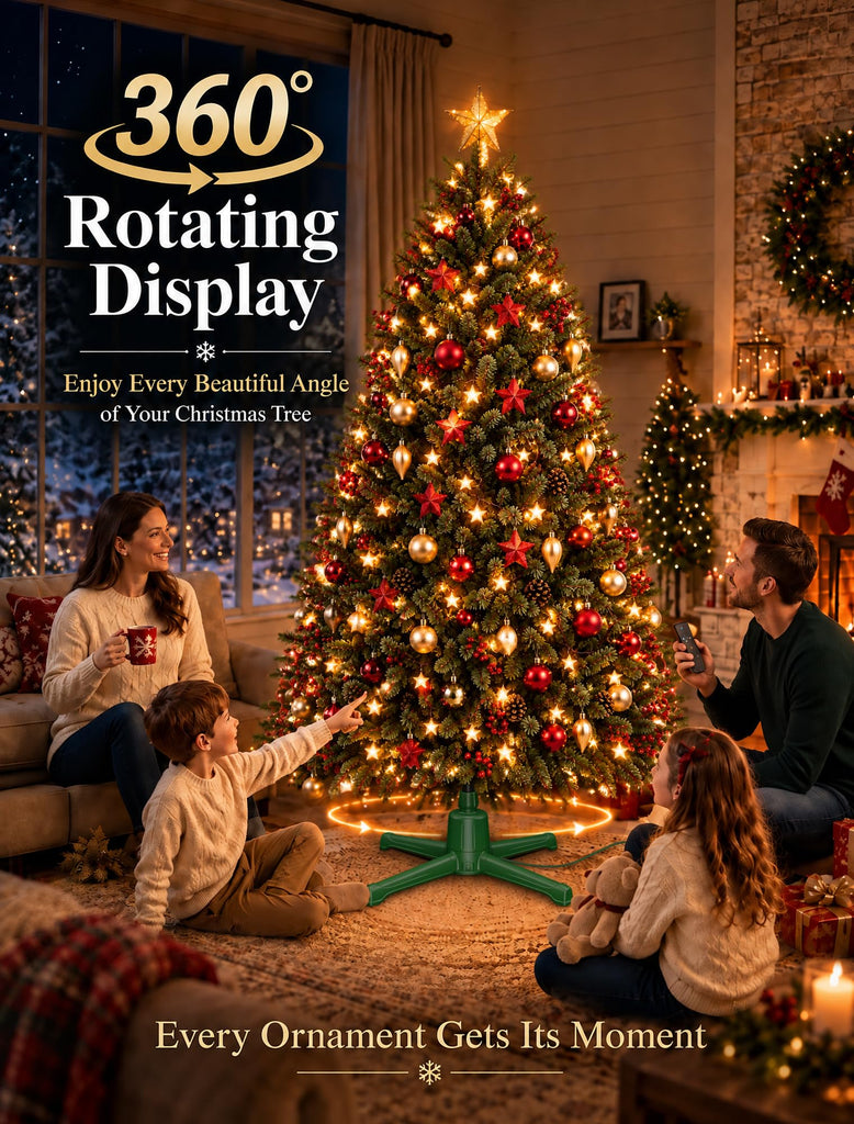 Rotating Christmas Tree Stand for 9 ft Artificial Trees