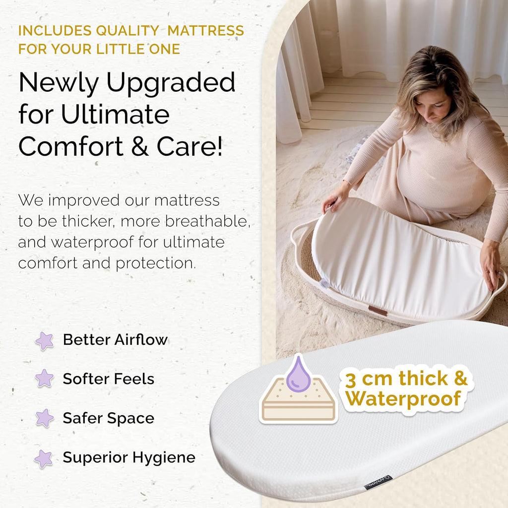 Baby Changing Basket, Portable Diaper Changing Pad, Moses Basket for Newborns, Changing Table Topper for Baby