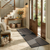 Enfys Modern Rainbow Hallway Runner Rug, 2x6 Washable Easy Jute Rugs for Entryway Kitchen Farmhouse 