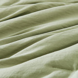 Queen Comforter Set - 7 Pieces Sage Green Soft Bed in a Bag Queen with Fitted Sheet, Flat Sheet, 2 Pillow Shams