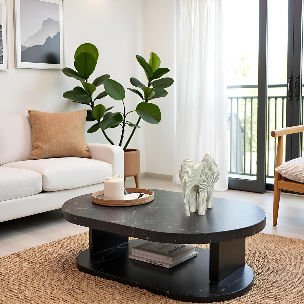 Abstract Elephant Sculpture, Modern Minimalist Elephant Figurine, Resin Animal Statue Decor, Neutral Tone Elephant