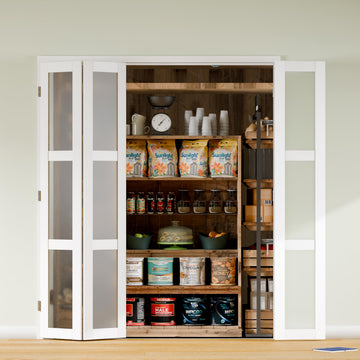 180 Degree Bifold Doors, 72′′ (Double 36") x 80′′ Bifold Closet Doors