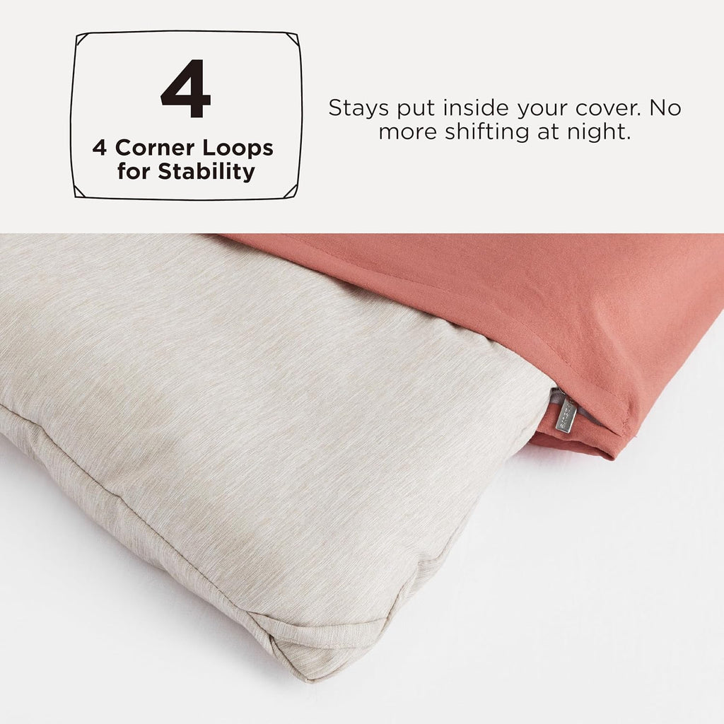 Comforter Set - Beige Soft Bedding for All Seasons, Cationic Dyed Bed Set, 3 Pieces