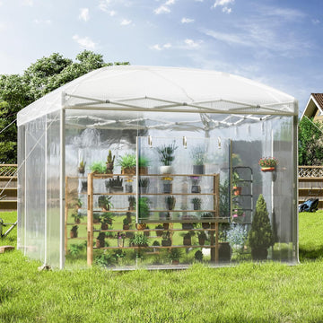10x10x8.5 FT Portable Walk-in Greenhouse, Indoor Outdoor