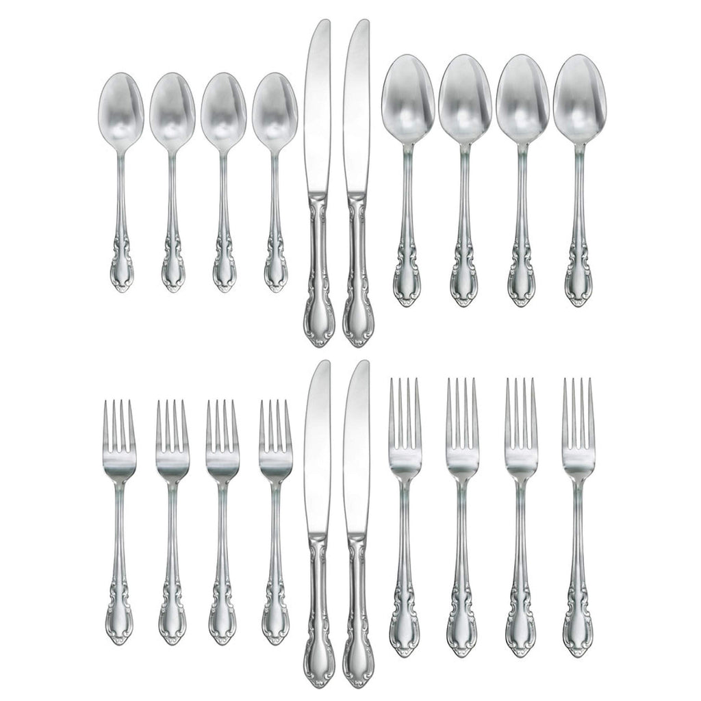 Vienna 20-Piece 18/0 Stainless Steel Flatware Set