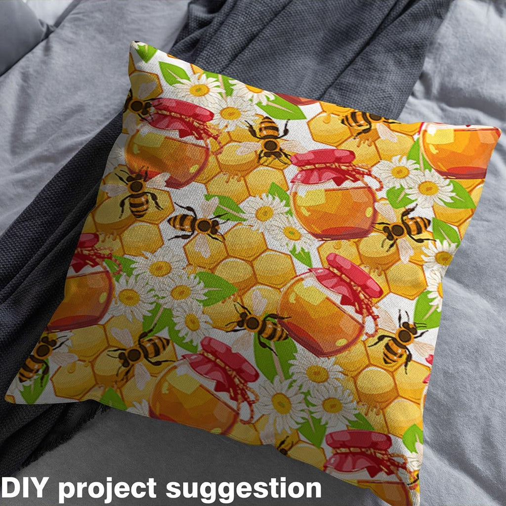 Cute Bee Upholstery Fabric Soft 5 Yard