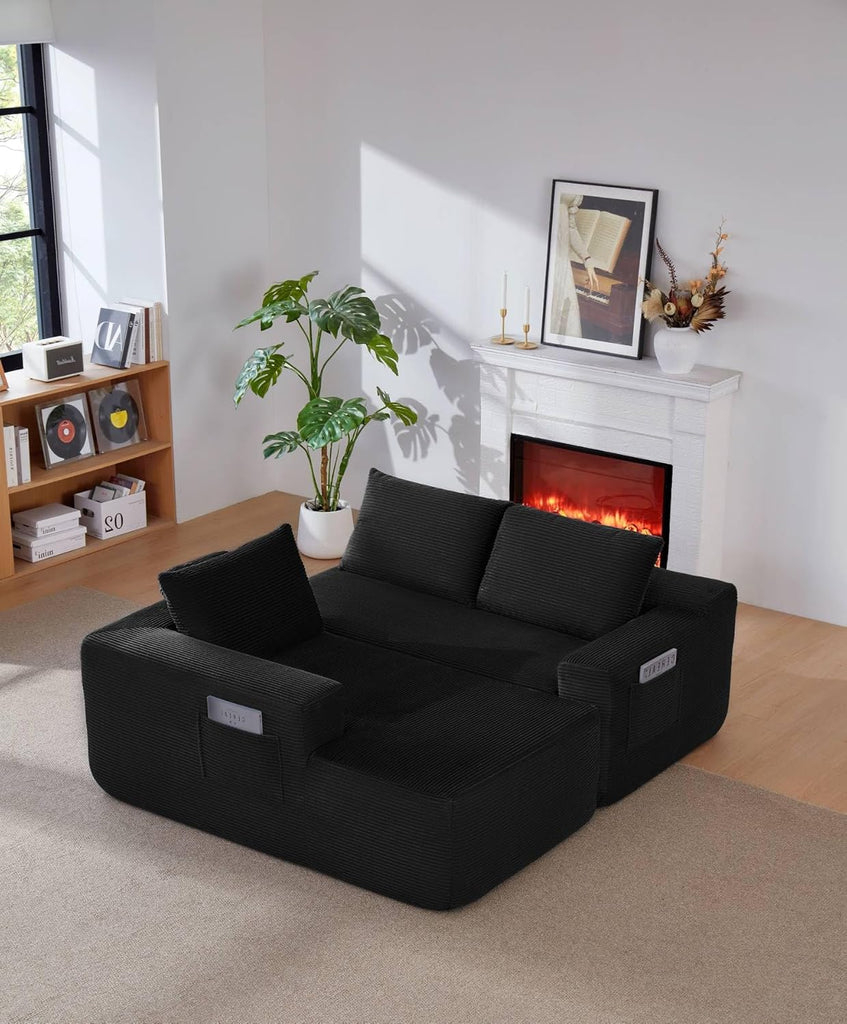 Cloud Couch Sectional, Modular L Shaped Boneless Sofa