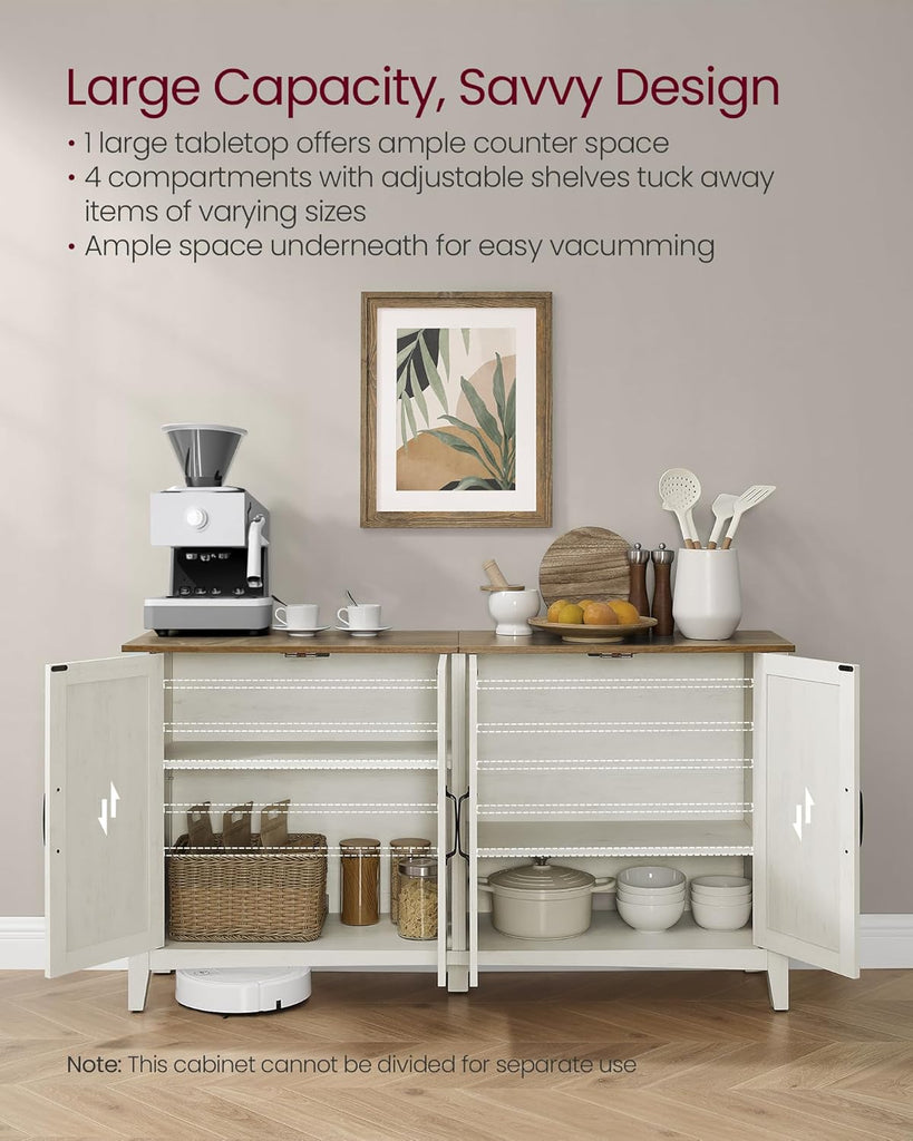 LIRY Collection - Storage Cabinet, Buffet Cabinet, Sideboard, Credenza, with Adjustable Shelves, for Living Room