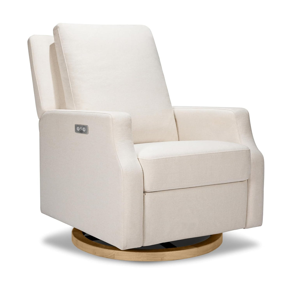 Nursery Glider Recliner w/ 270° Swivel, Performance, Cream | GREENGUARD Certified Glider Rocking Chair