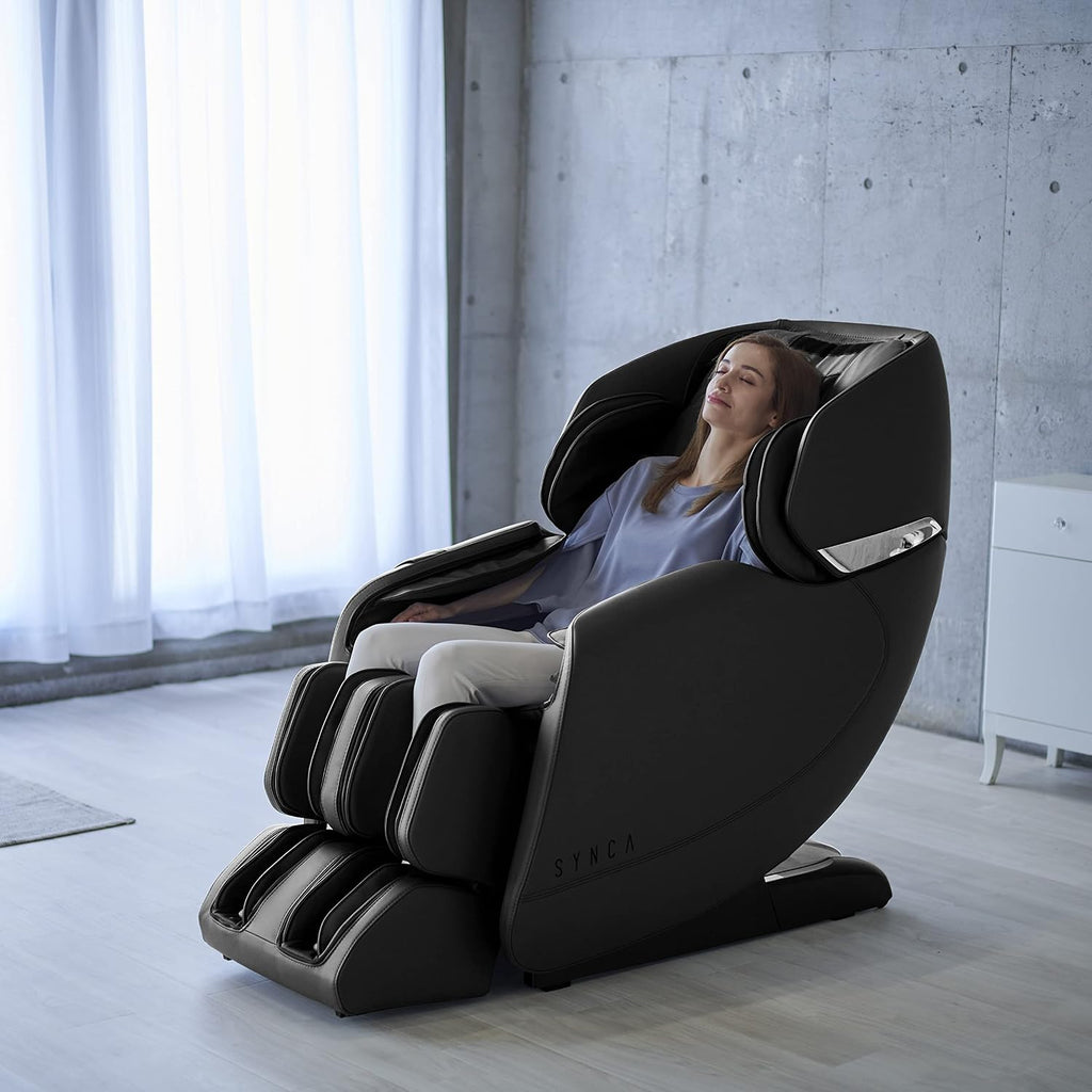 Wellness Hisho - SL Track Heated Deluxe Zero Gravity Massage Chair | Full Body Compression | Lumbar Heat Therapy |