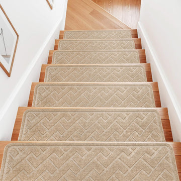 Runner, 15 Pack 8"×30" Carpet, Carpet for Stairs, Beige