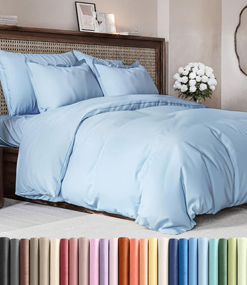 Duvet Cover Set - Extra Soft Duvet Cover with 2 Pillow Shams for Women, Men, Kids & Teens - Hotel