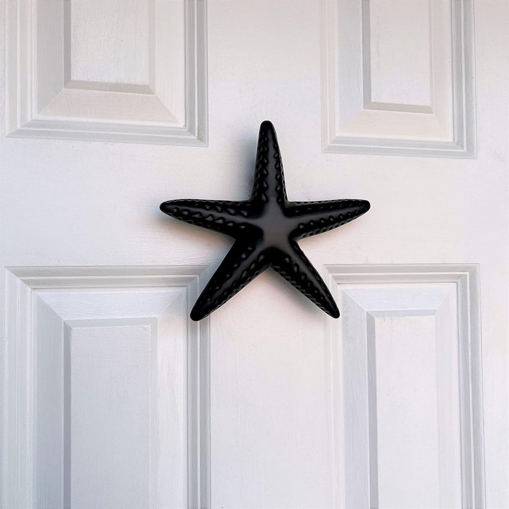 Starfish Door Knocker - Matte Black (Standard Size)