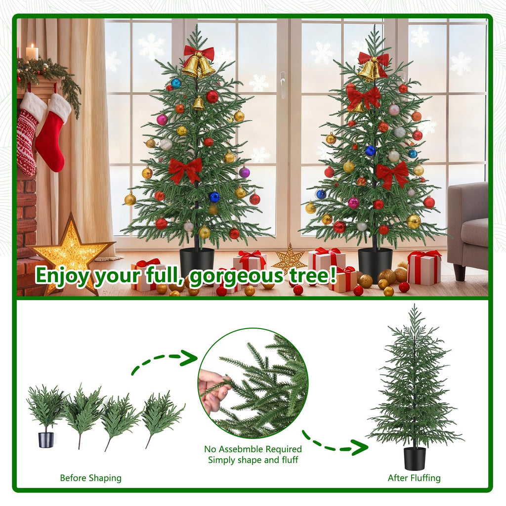 4FT Artificial Norfolk Pine Tree