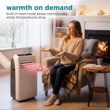 Portable Air Conditioner with Heat & Built-in Dehumidifier 10,000 BTU