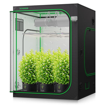 5x5 Grow Tent 60"x60"x80" High Reflective Mylar Tent