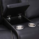 Colosseum Big & Tall Home Theater Seating - Living Room - Italian Leather - Power Recline, Headrests, and Lumbar