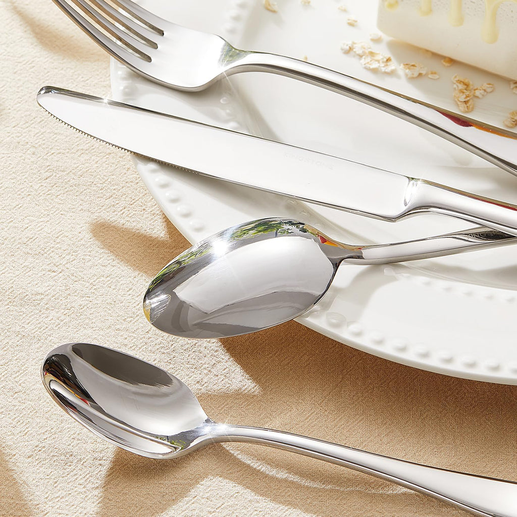 45 Pieces Silverware Set for 8, Premium Stainless Steel Flatware Set with Serving Utensils