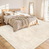 Area Rugs 9x12 Living Room: Vintage Boho Neutral Washable Rug Indoor Soft Large Area Rug Carpet