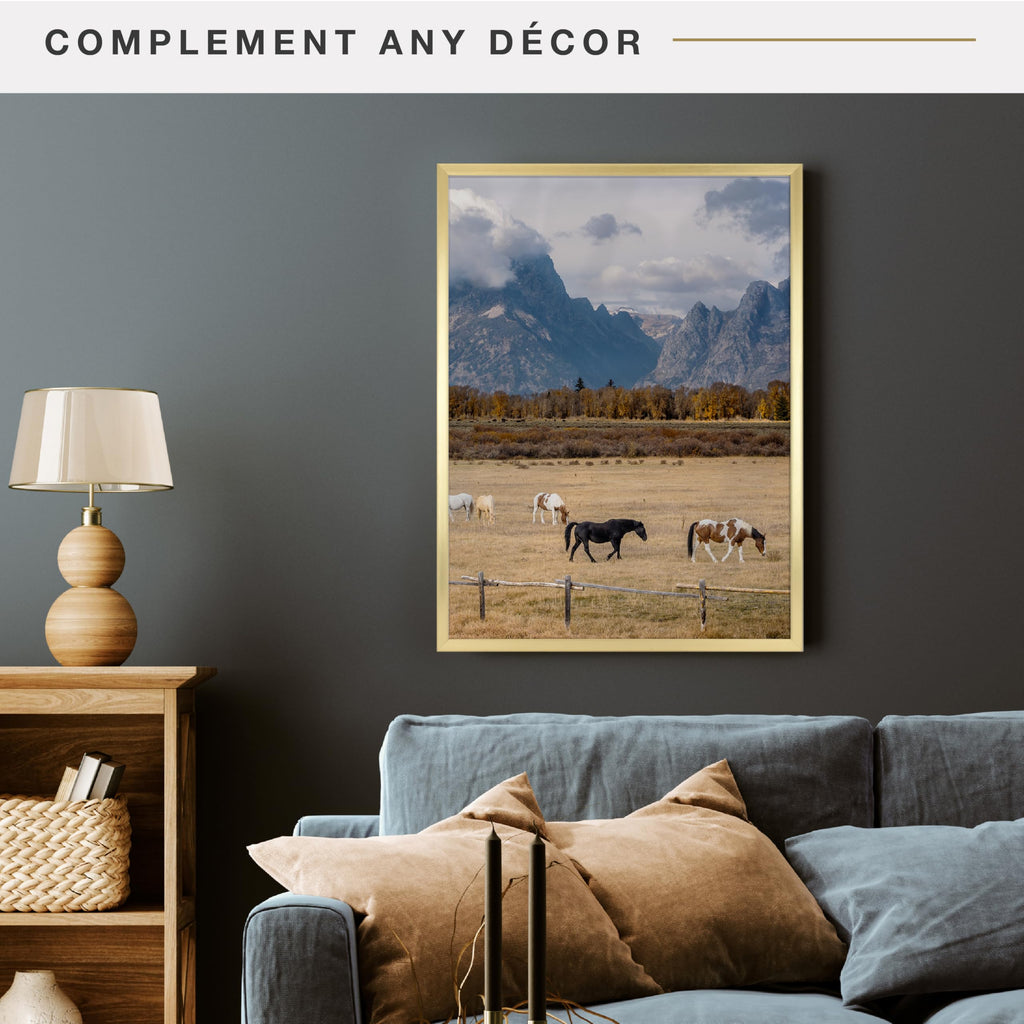 Foundation Poster Frame, 20x27, Brass Traditional