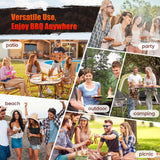 Barrel Charcoal Grill with Offset Smoker, Large Outdoor BBQ Smoker Grill Combo for Patio, Backyard, Camping, Picnic, and Parties