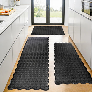Kitchen Mats for Floor 3 Pcs Kitchen Rugs Non Slip Standing Mat